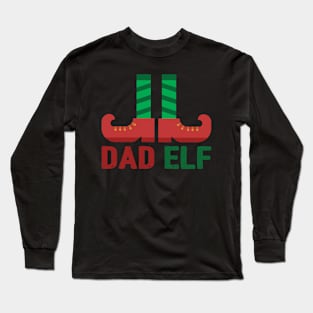 Dad Elf Matching Christmas Family Apparel Long Sleeve T-Shirt